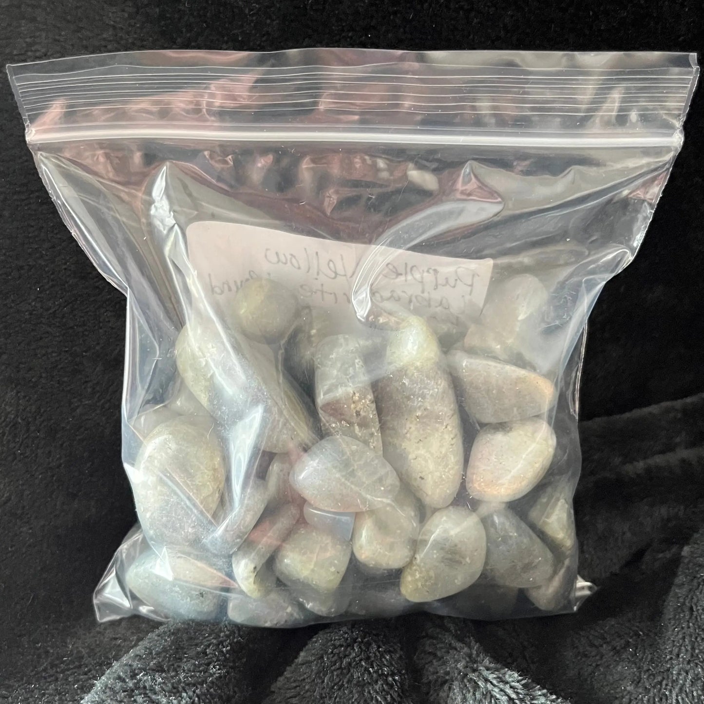 Purple Yellow Labradorite Tumbled Stone, 1 Pound Bag WT-0037 - Shop Wholesale Crystals