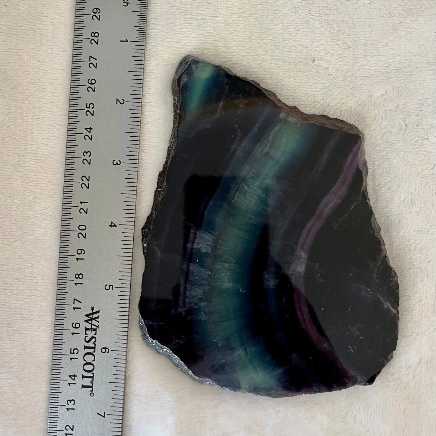 Rainbow Fluorite Slab, A Grade, 1 Pound Lot WF-0001 - Shop Wholesale Crystals