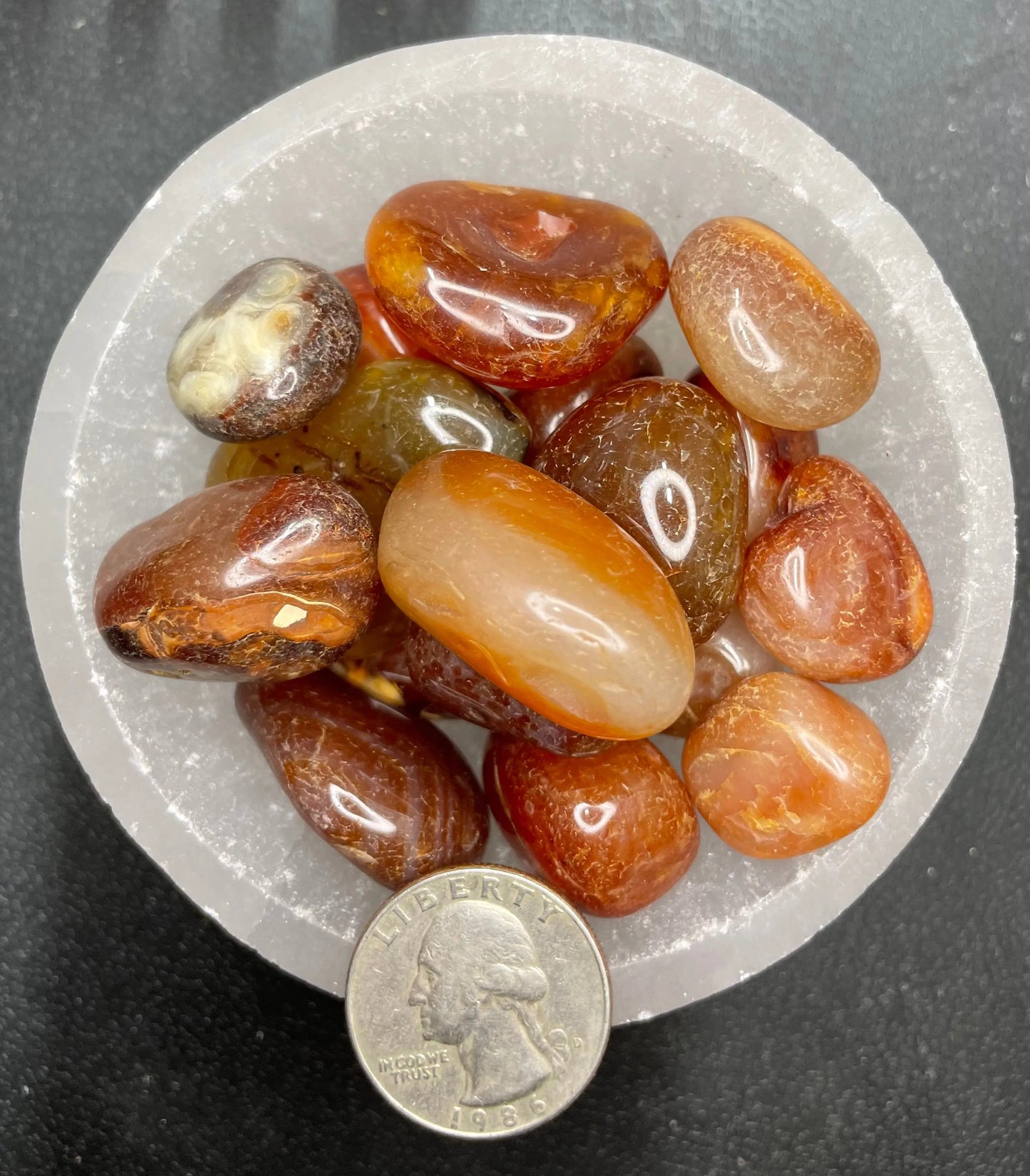 Red Agate Tumbled Stone, 1 Pound Bag (Approx. 20-30 mm) WT-0116 - Shop Wholesale Crystals