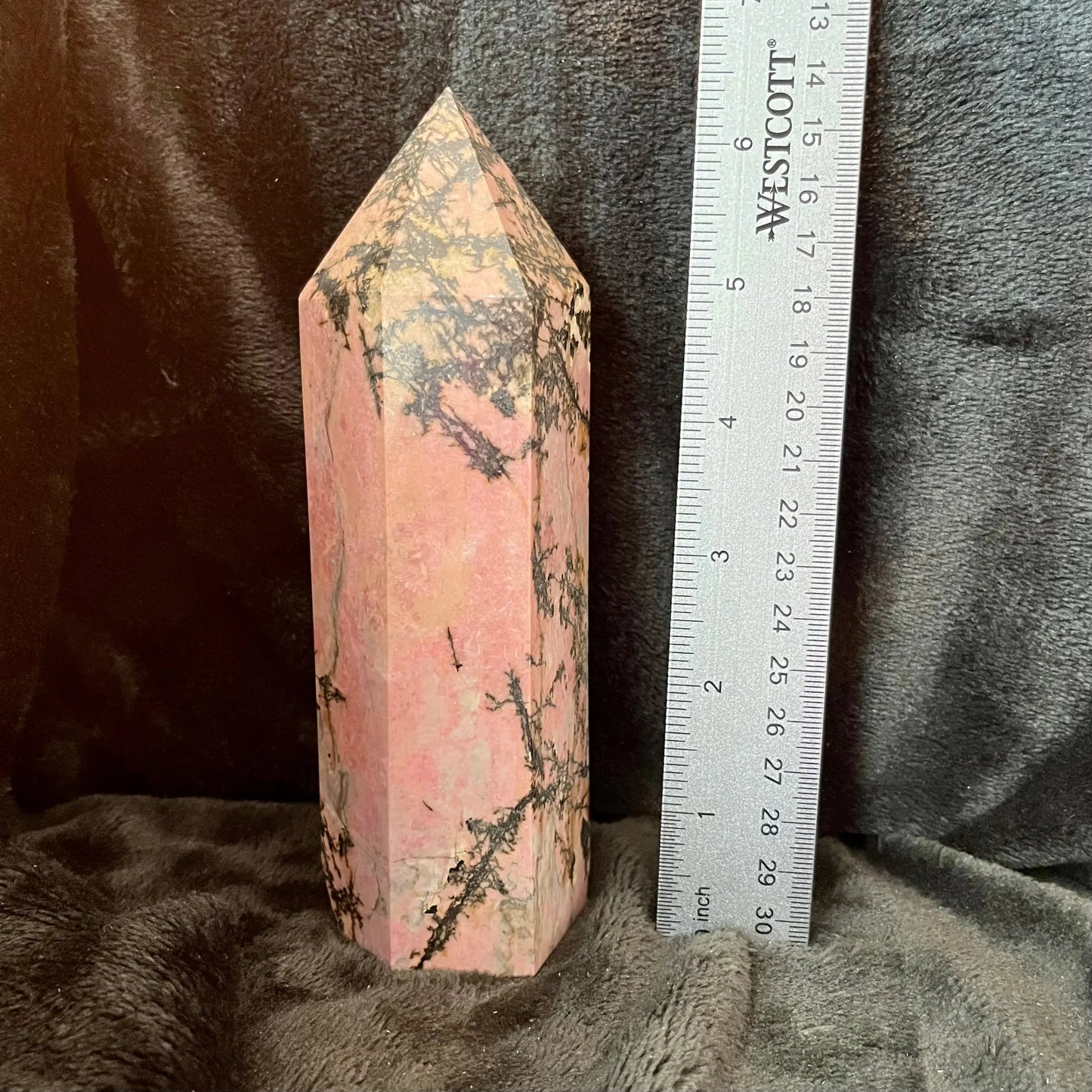 Rhodonite Obelisk, Very Large, (Approx 1.8-2.2 lbs each) WO-0007 - Shop Wholesale Crystals