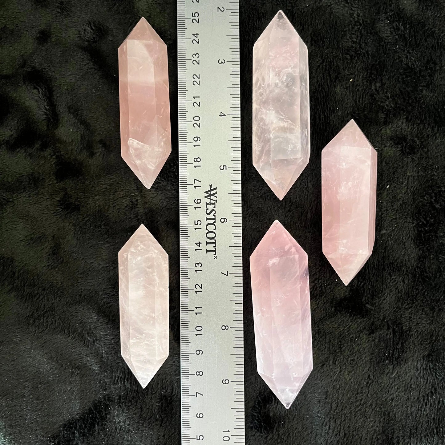 Rose Quartz Double Terminated Wand, 1 Pound WD-0006 - Shop Wholesale Crystals