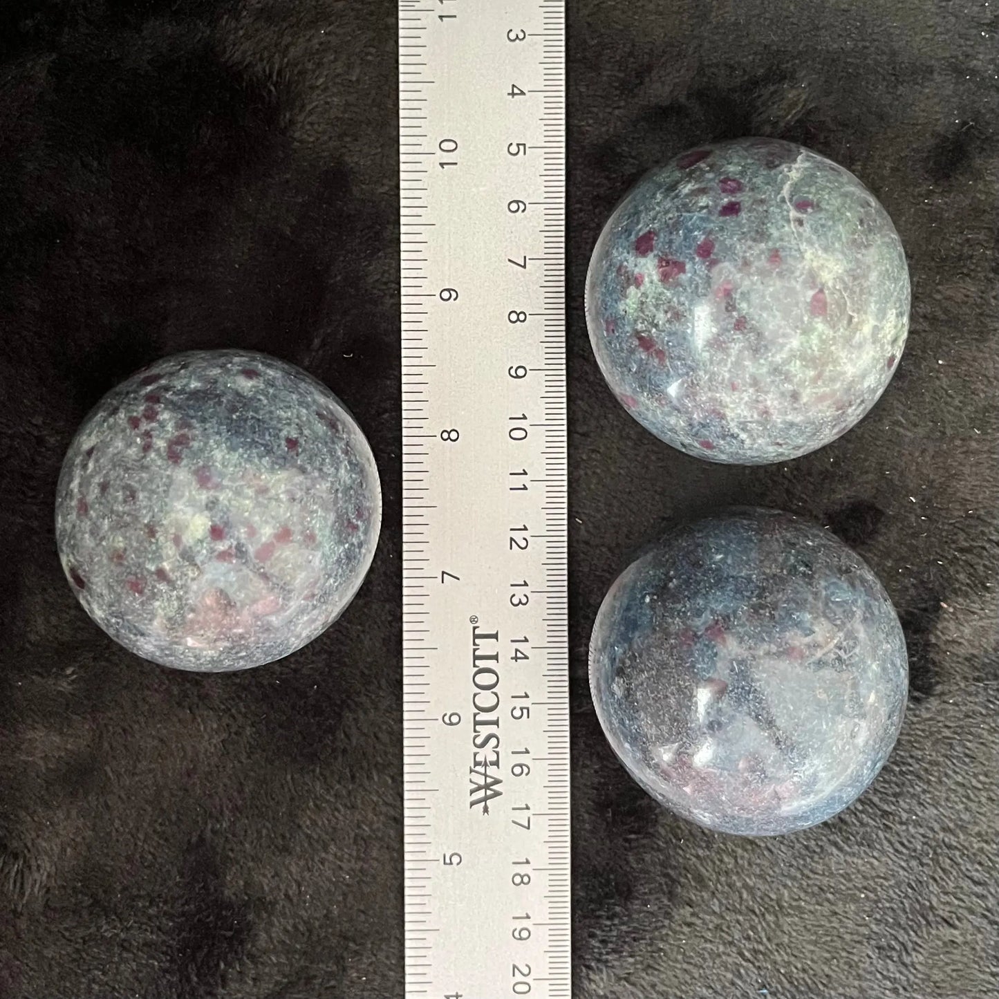 Ruby in Kyanite Spheres, 1 Pound Lot (Approx. 50-60mm) WB-0023 - Shop Wholesale Crystals