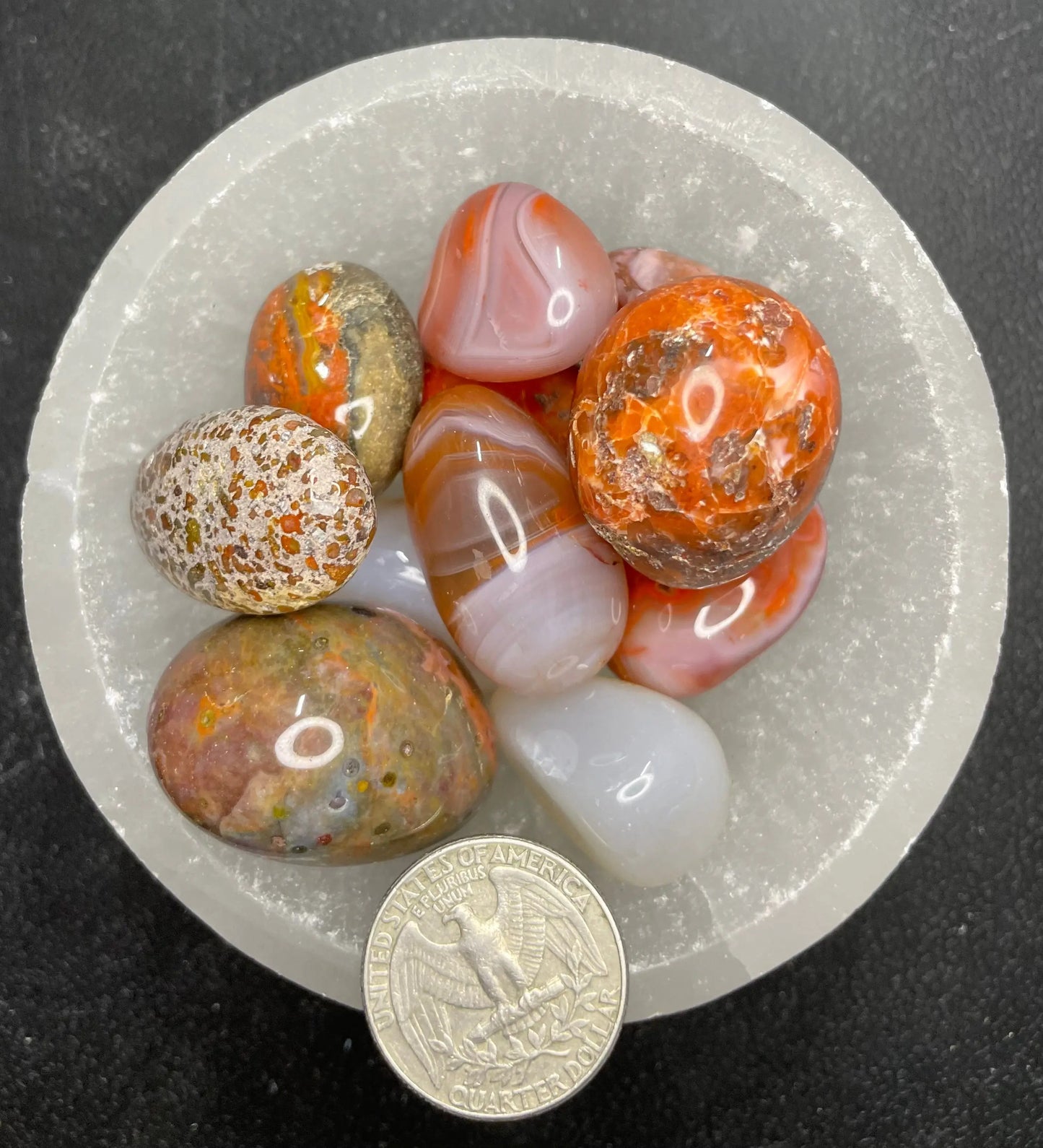 Southern Red Agate Tumbled Stone, 1 Pound Bag (Approx. 20-30 mm) WT-0135 - Shop Wholesale Crystals