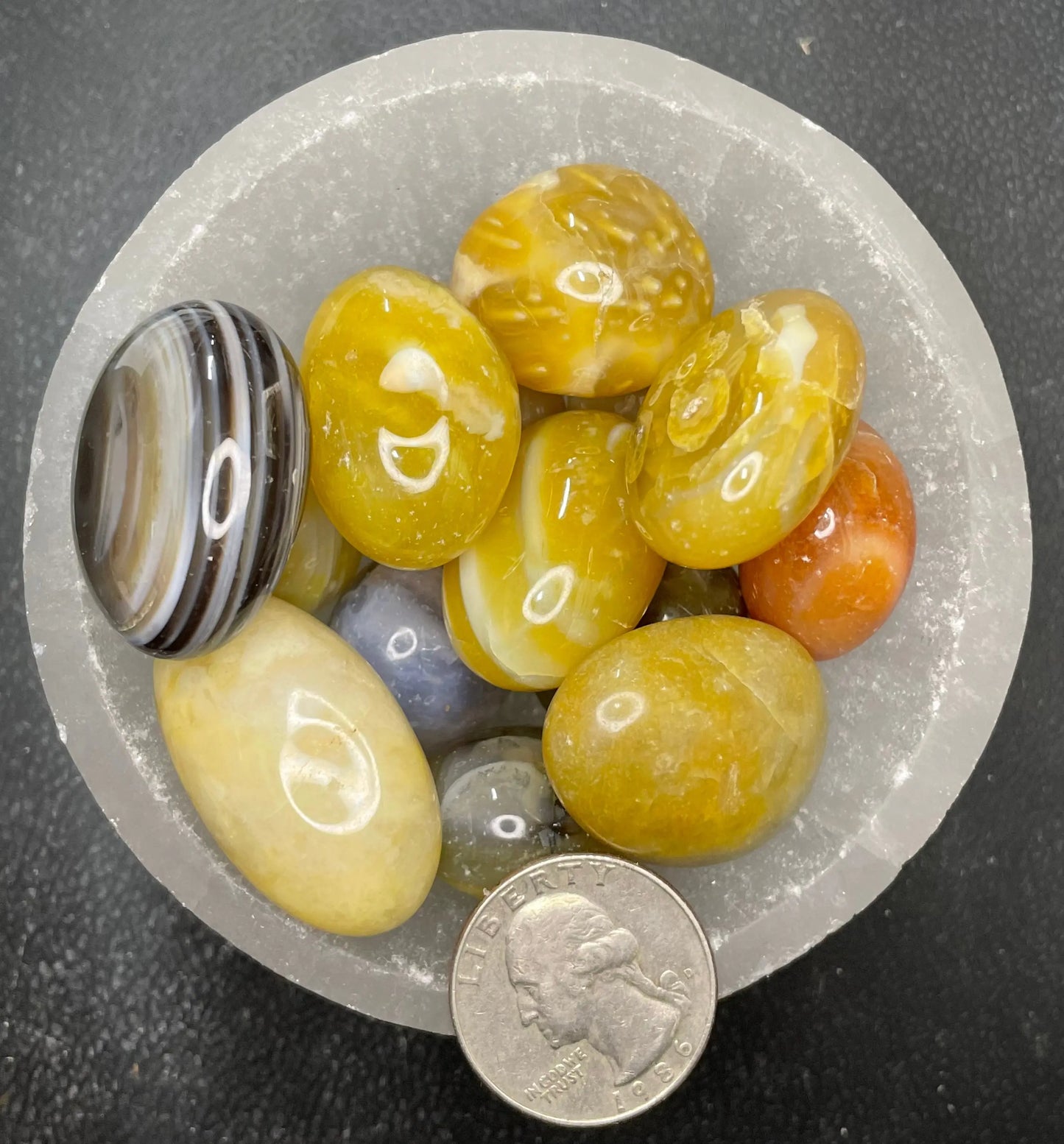 Yellow Persian Agate Tumbled Stone, 1 Pound Bag (Approx. 20-30 mm) WT-0151 - Shop Wholesale Crystals