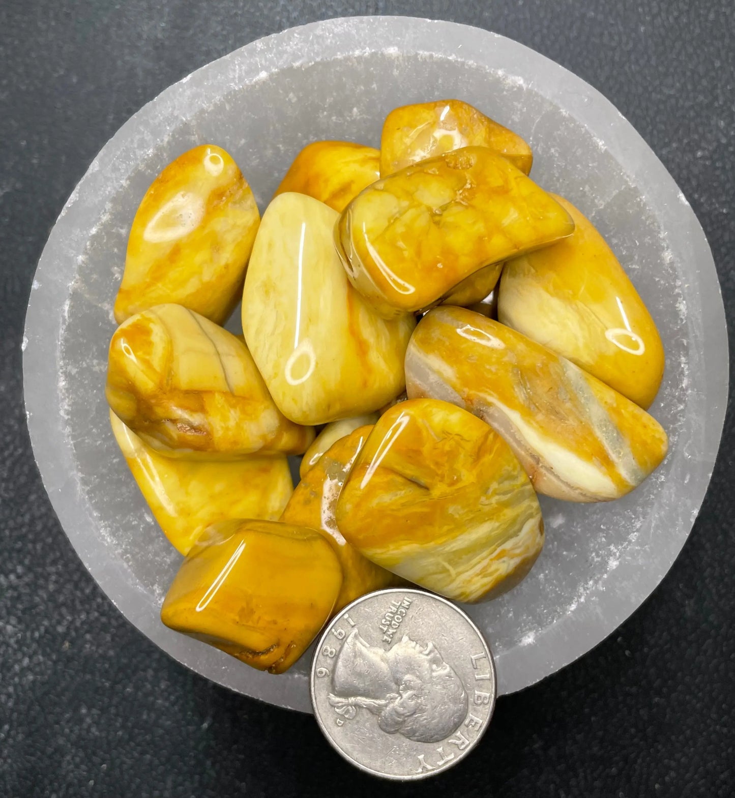 Yellow Jasper Tumbled Stone, 1 Pound Bag (Approx. 20-25 mm) WT-0150 - Shop Wholesale Crystals