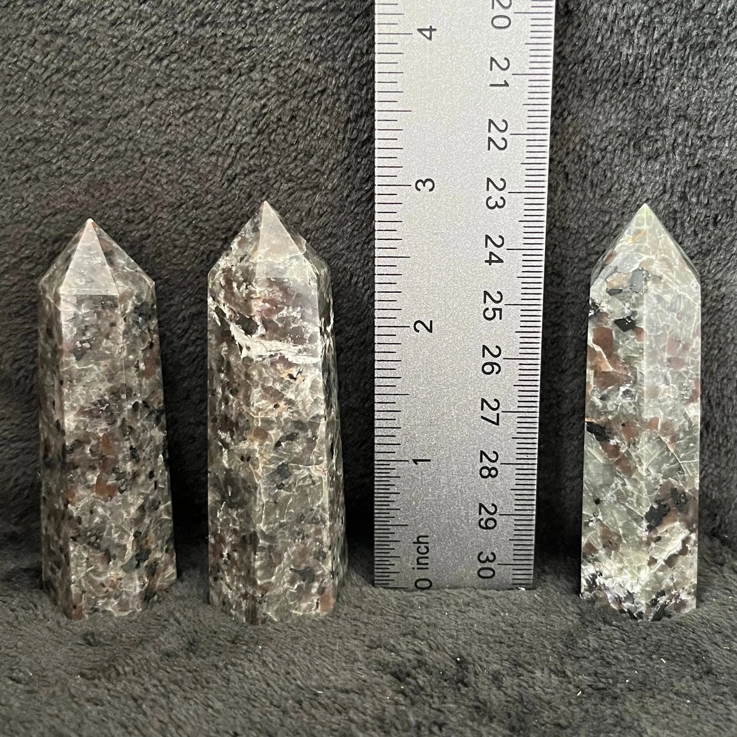 Yooperlite Obelisk (Fireworks Stone), package of 3, WO-0025 (Approx. 2 1/2" - 3" ea.) - Shop Wholesale Crystals