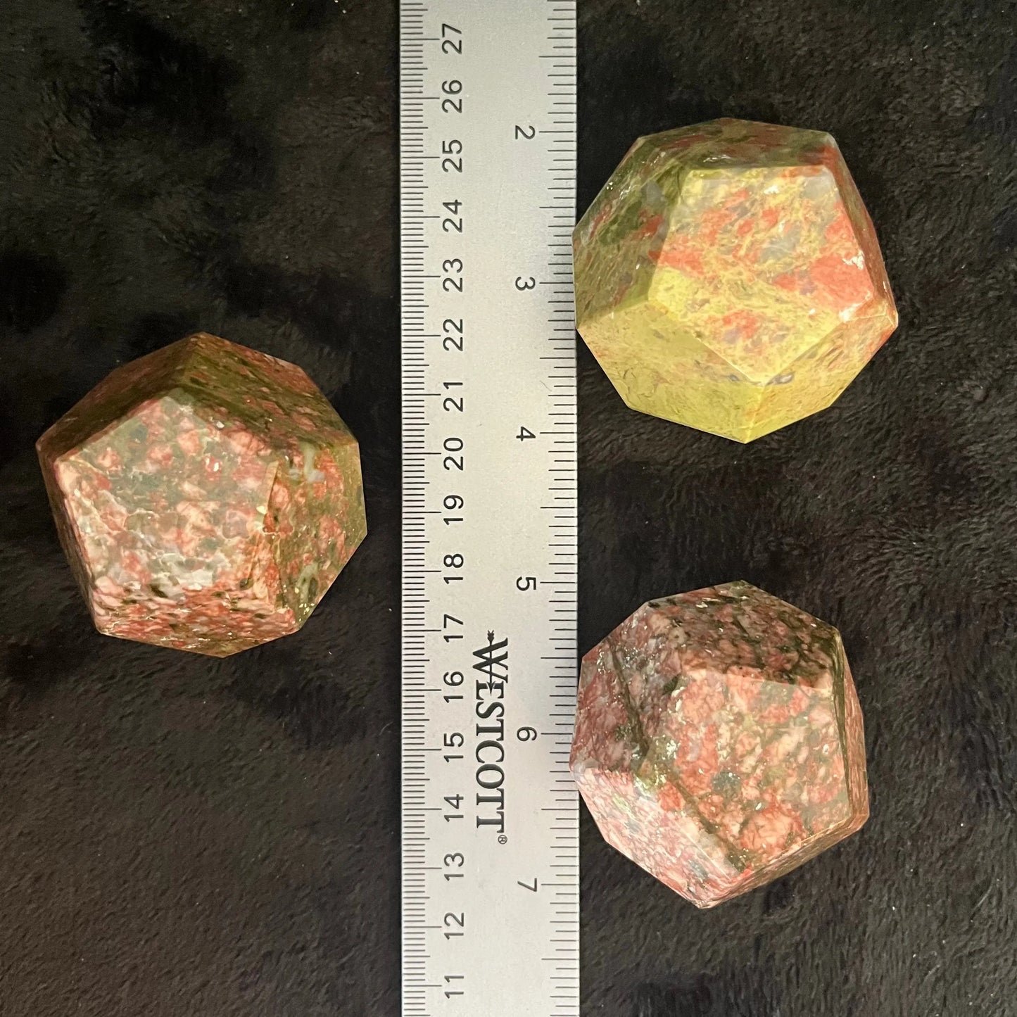 Unakite Jasper Dodecahedron (Approx. 45-55mm) 1510 Shop Wholesale Crystals
