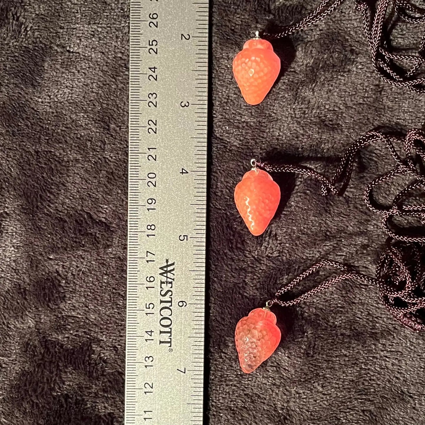 Cherry Quartz Strawberry Necklace NCK-2863 Shop Wholesale Crystals