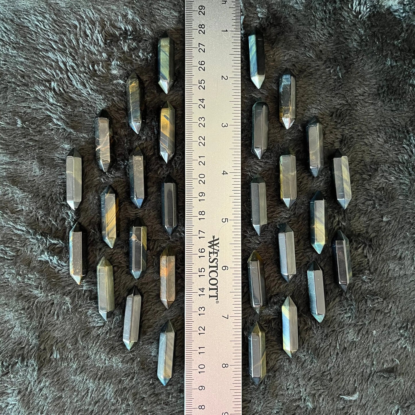 Blue Tiger Eye Double Terminated Crystal Point (Approx. 1 1/8”) T-0008 Shop Wholesale Crystals