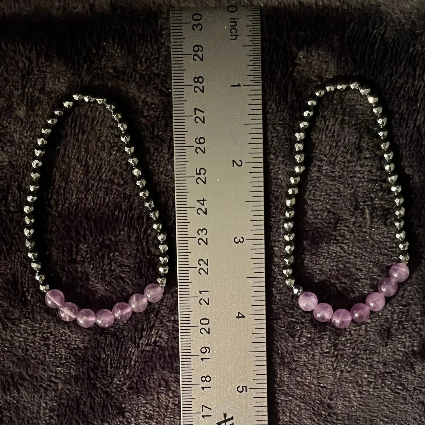 Amethyst and Hematite Bracelet BRC-0038 Shop Wholesale Crystals