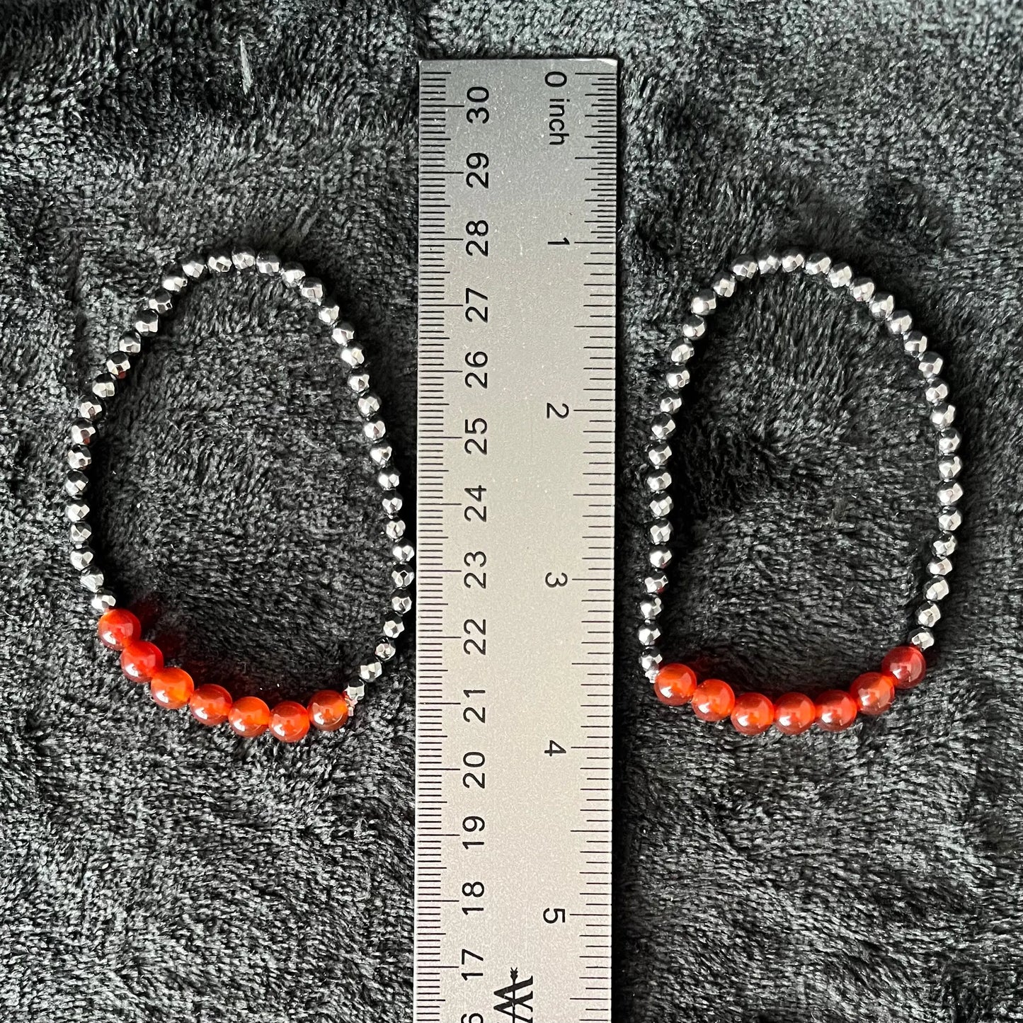 Carnelian Agate and Hematite Bracelet BRC-0034 Shop Wholesale Crystals