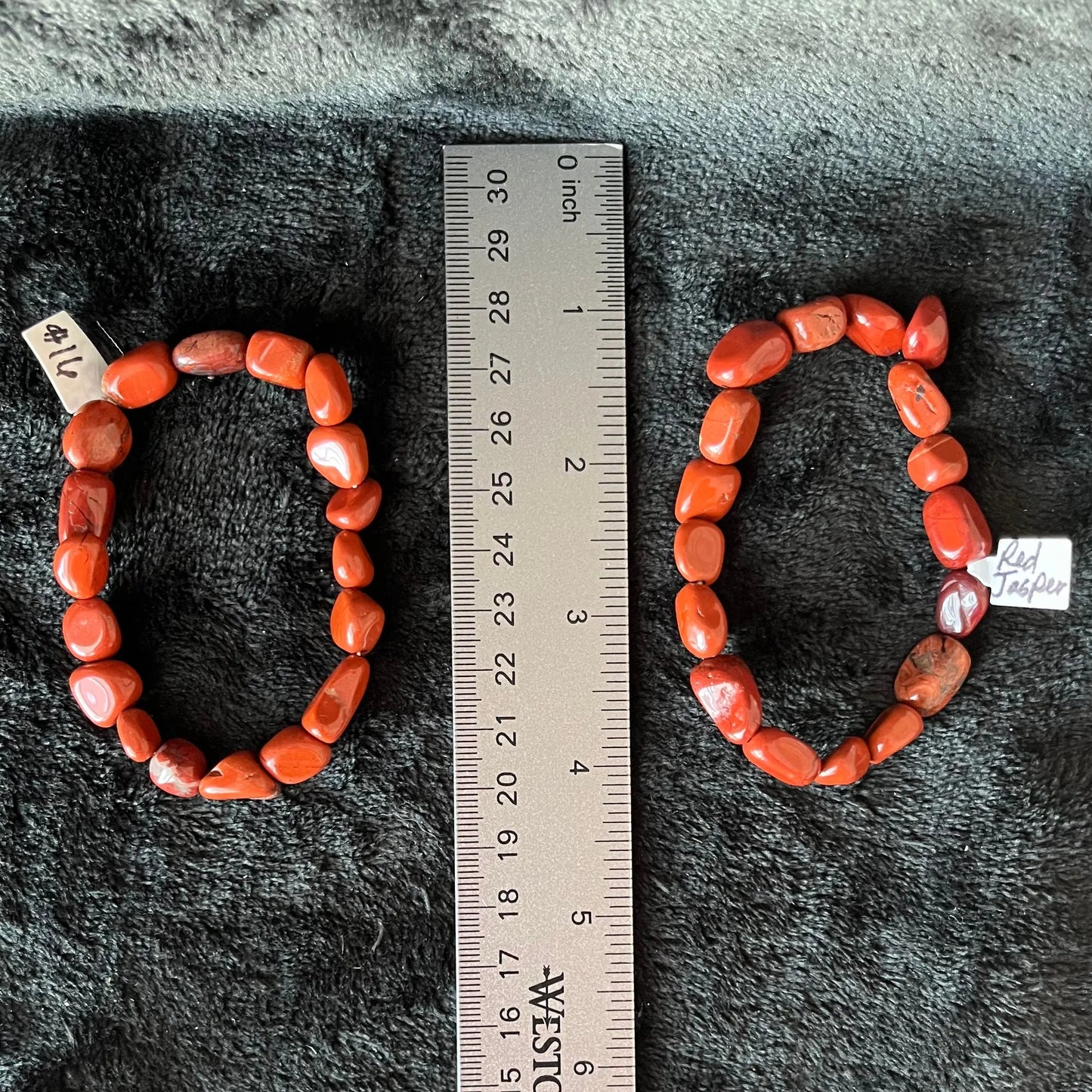 Red Jasper Chunky Pebble Bracelet BRC-0097 Shop Wholesale Crystals