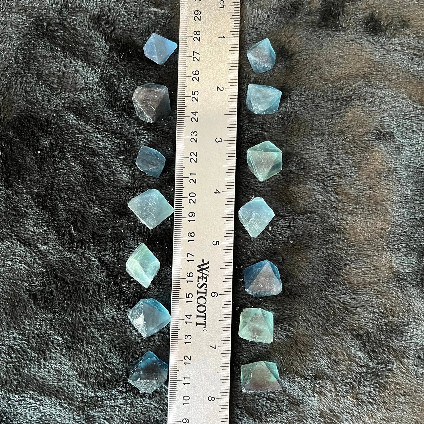 Blue Fluorite Crystal, Octahedron (Approx. 1/2” - 3/4”) 0290 Shop Wholesale Crystals