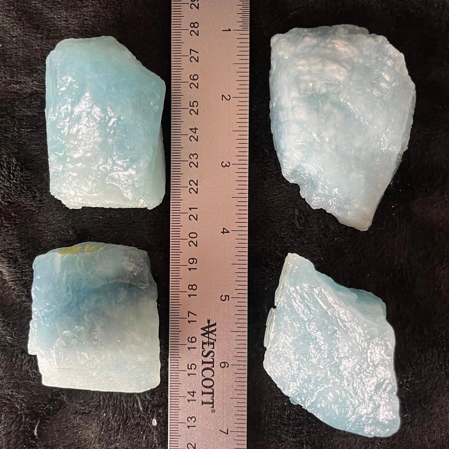 Aquamarine Raw Stone (Approx. 2 1/2” - 3”) 1238 Shop Wholesale Crystals