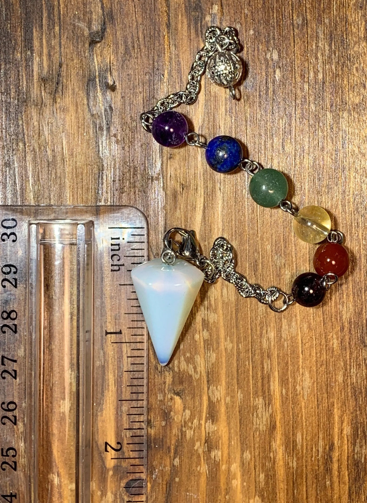 Opalite Pendulum, Chakra Beads, Beautiful PND-0002 Shop Wholesale Crystals