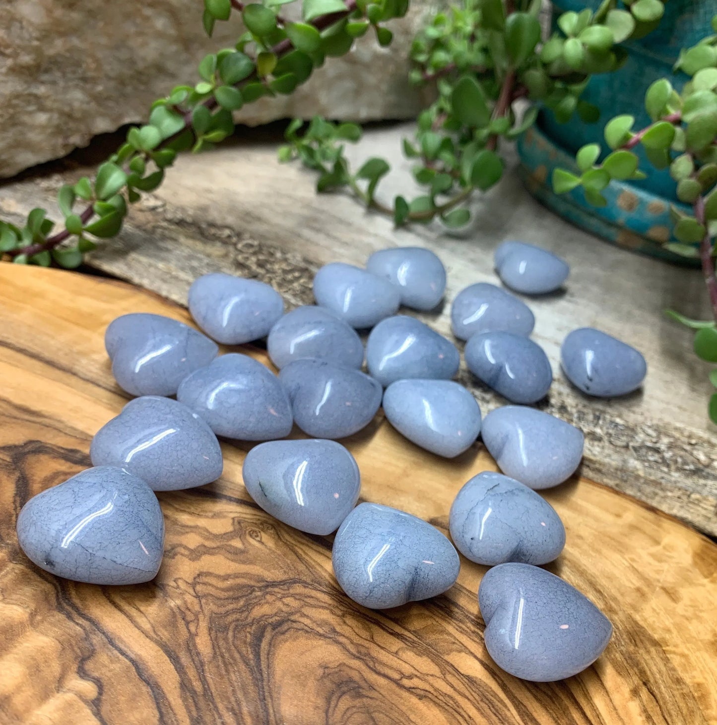 Angelite Heart 1” 0544 - Shop Wholesale Crystals