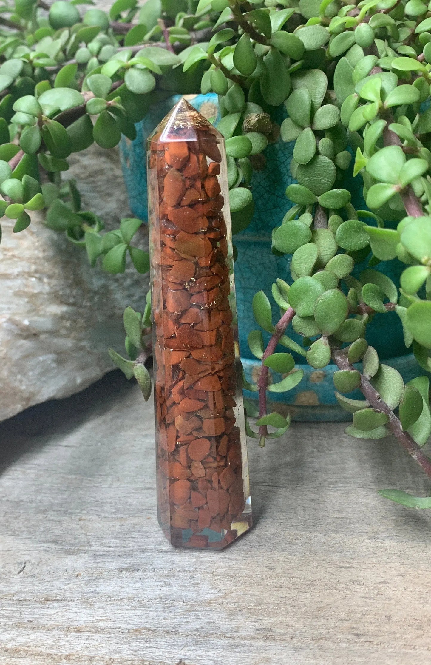 Red Jasper Orgonite Obelisk ORG-0006 Shop Wholesale Crystals