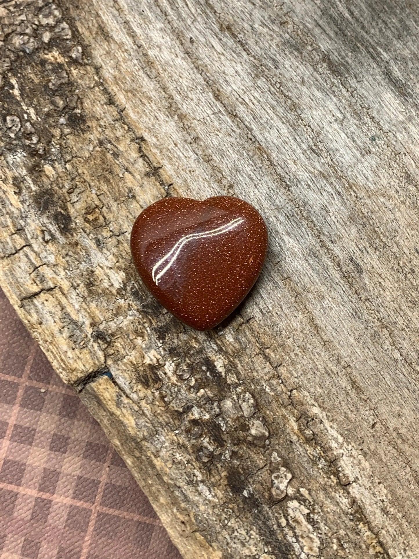 Goldstone Heart 25mm 0567 Shop Wholesale Crystals