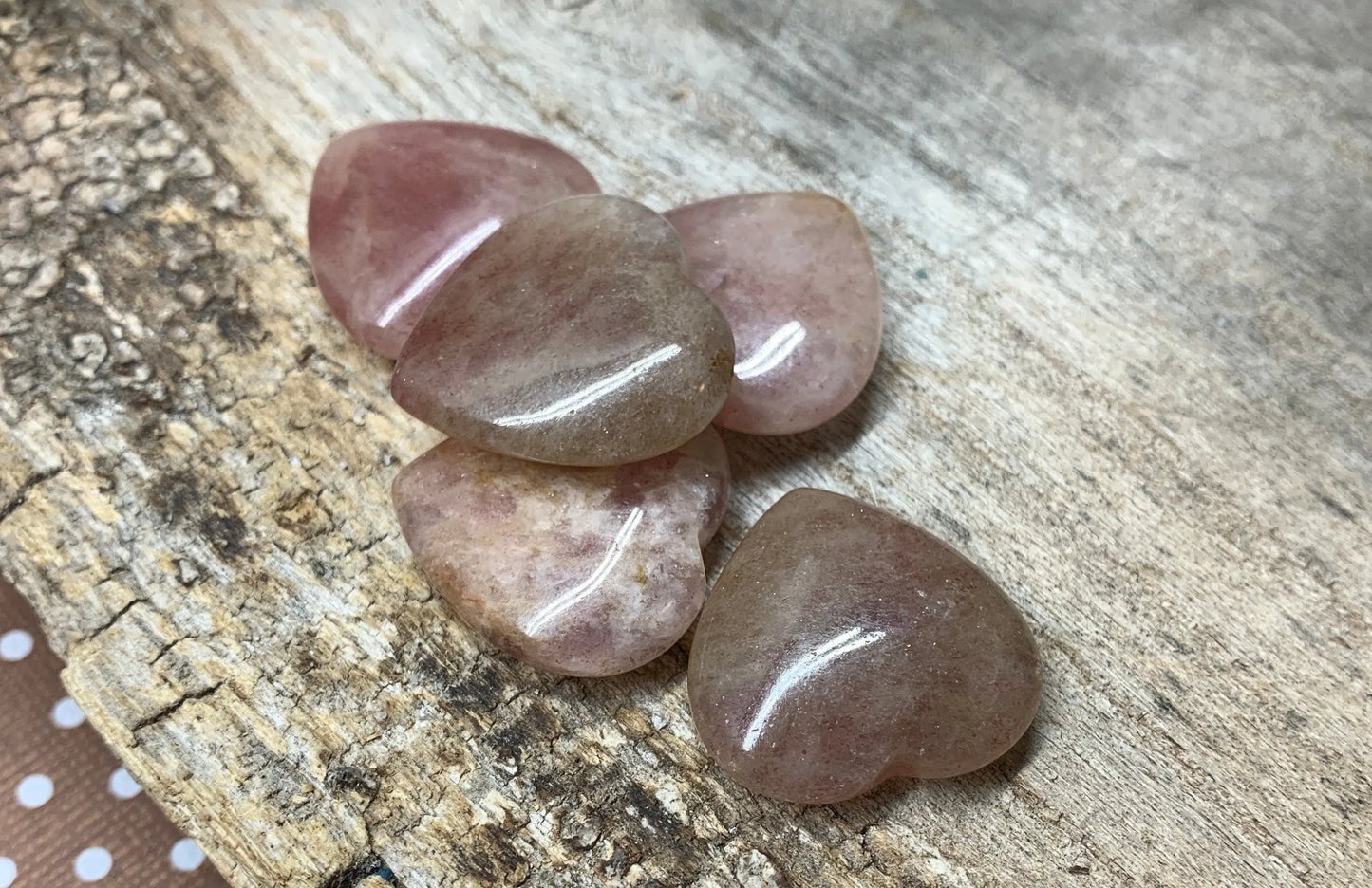 Strawberry Quartz Heart 25mm 0566 Shop Wholesale Crystals