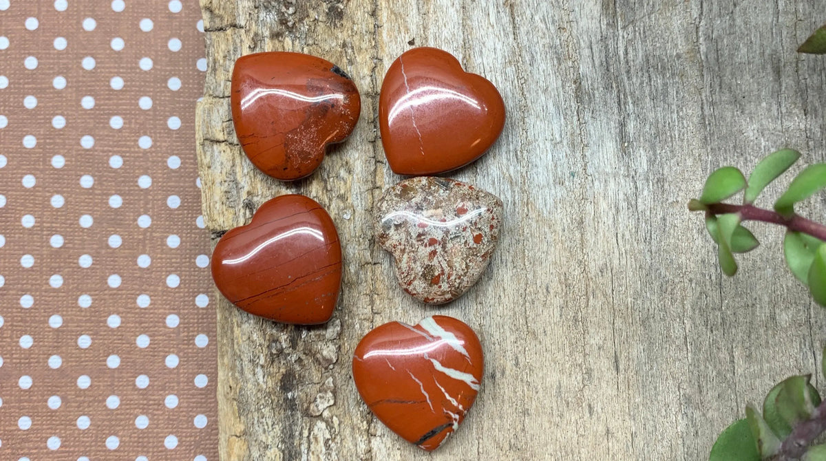 Red Jasper Heart 25mm 0563 Shop Wholesale Crystals
