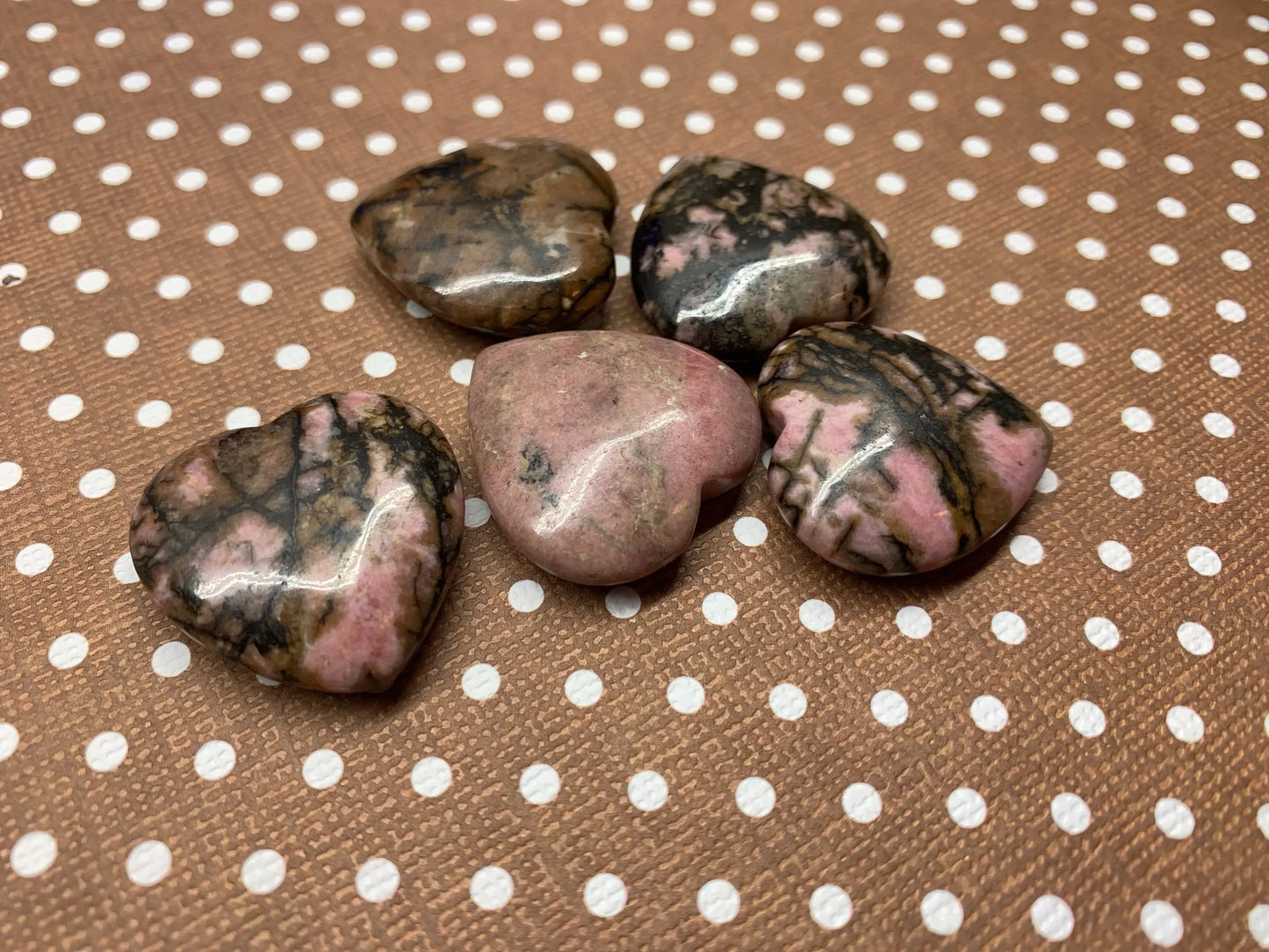 Rhodonite Heart 25mm 0547 Shop Wholesale Crystals