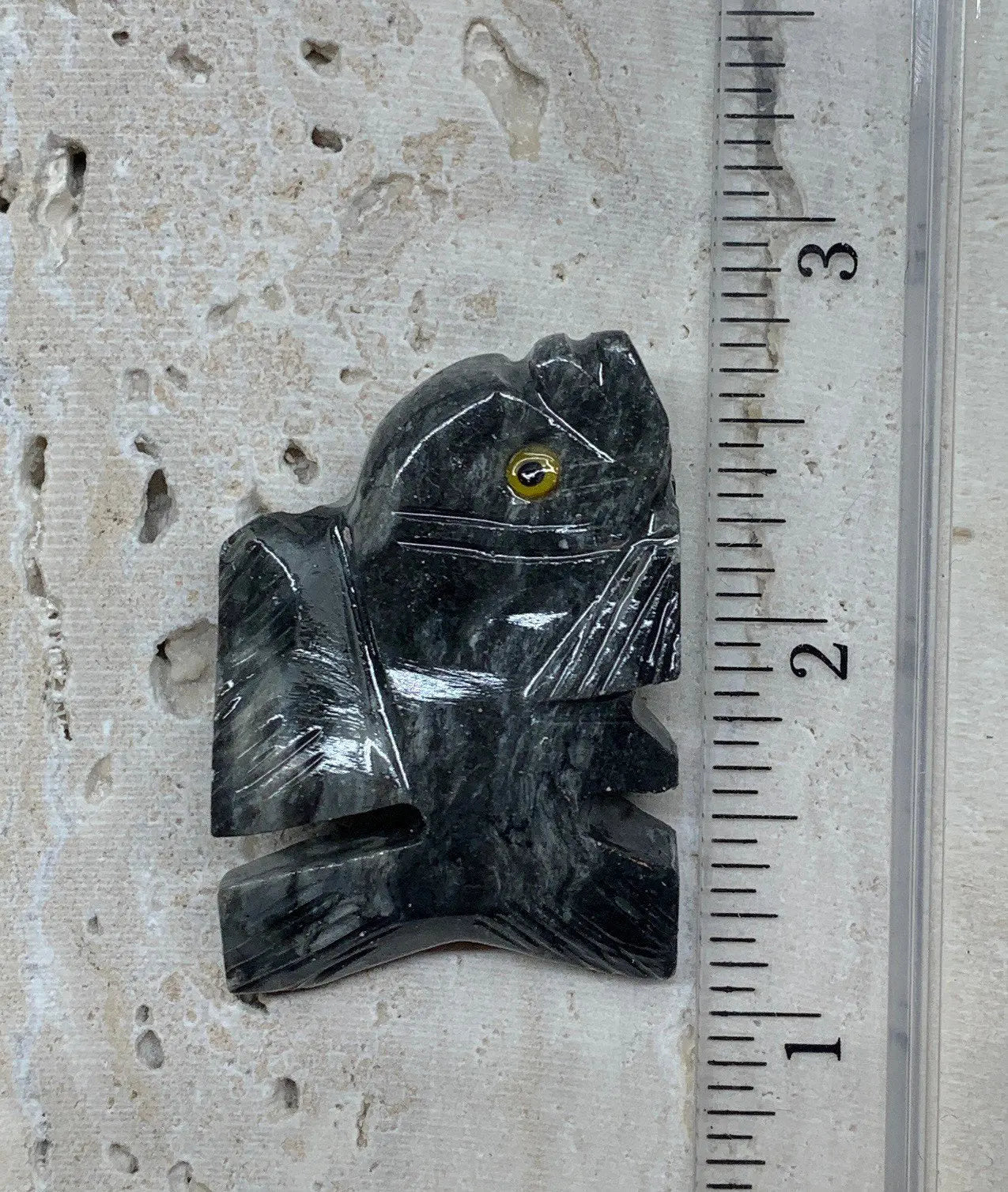 Fish Carved Soapstone Animal (Approx. 1 kkk87/8") 0755 Shop Wholesale Crystals
