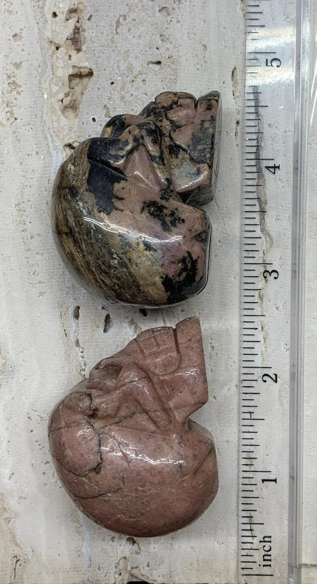 Rhodonite Carved Skull FIG-0051 Shop Wholesale Crystals