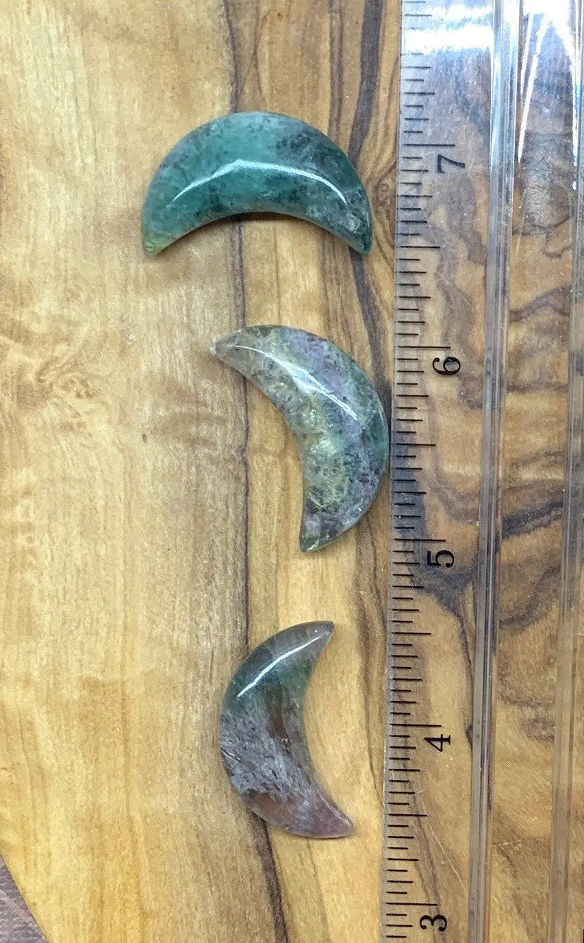 Fluoirte Carved Moon (Approx 1 1/8" Long) 0094 Shop Wholesale Crystals