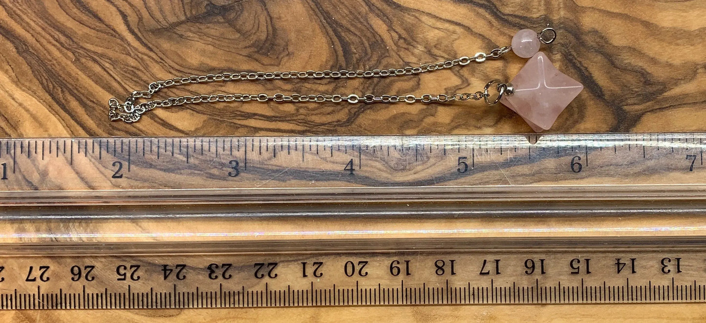 Rose Quartz Pendulum PND-0059 Shop Wholesale Crystals