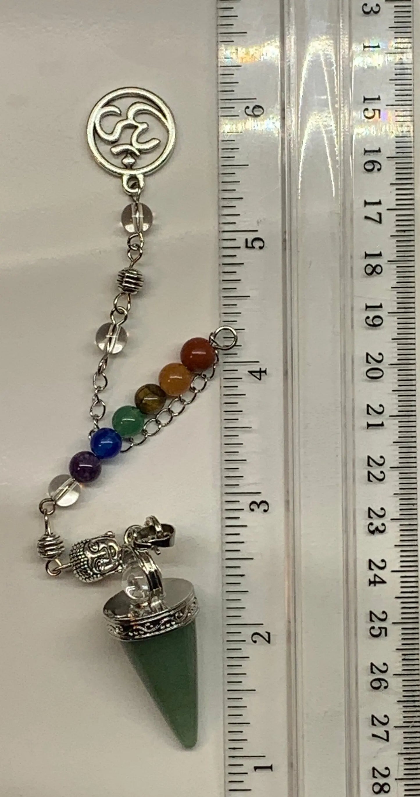 Green Aventurine Chakra Pendulum PND-0064 Shop Wholesale Crystals