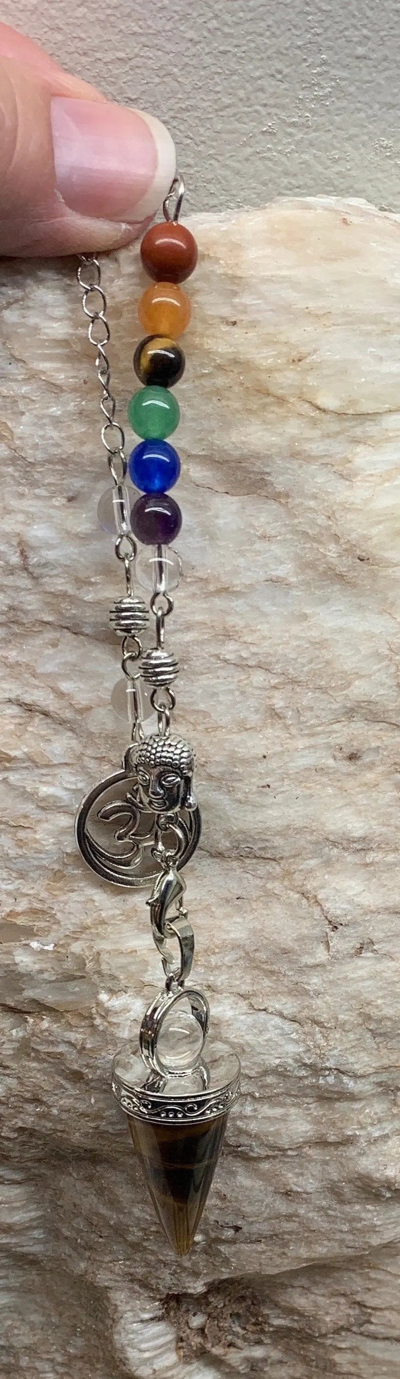 Tiger's Eye Chakra Pendulum PND-0063 Shop Wholesale Crystals