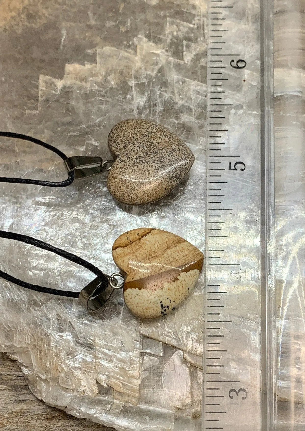 Picture Jasper Heart Necklace HOT-0470 Shop Wholesale Crystals