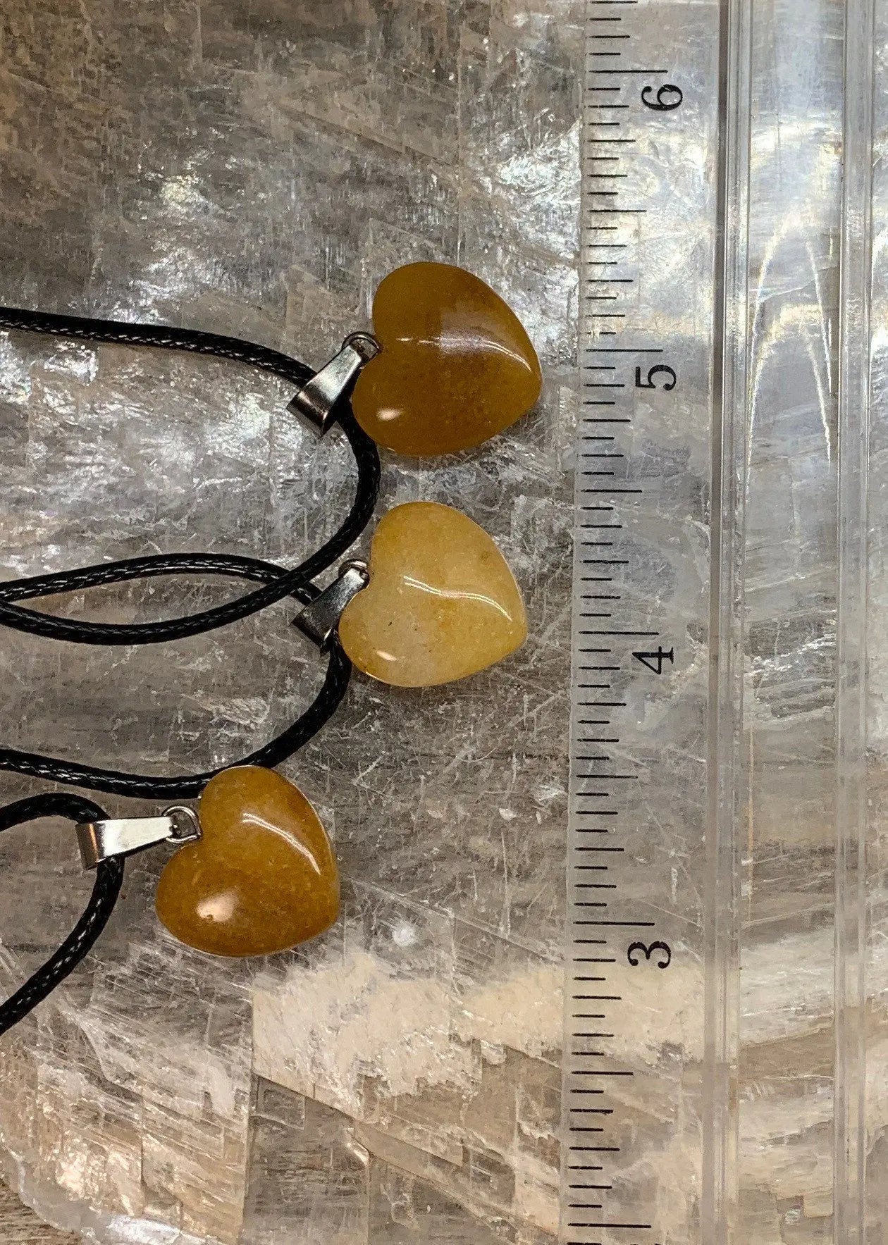 Yellow Quartz Heart Necklace HOT-0465 Shop Wholesale Crystals