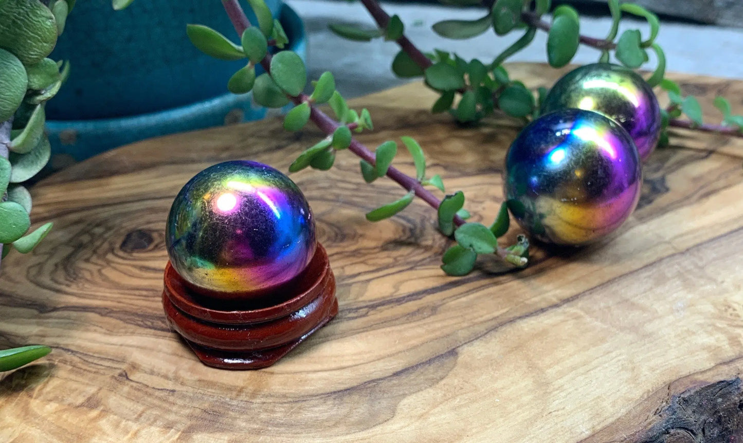 Tanzin Aura Quartz Sphere (Approx 30 mm) 0450 Shop Wholesale Crystals