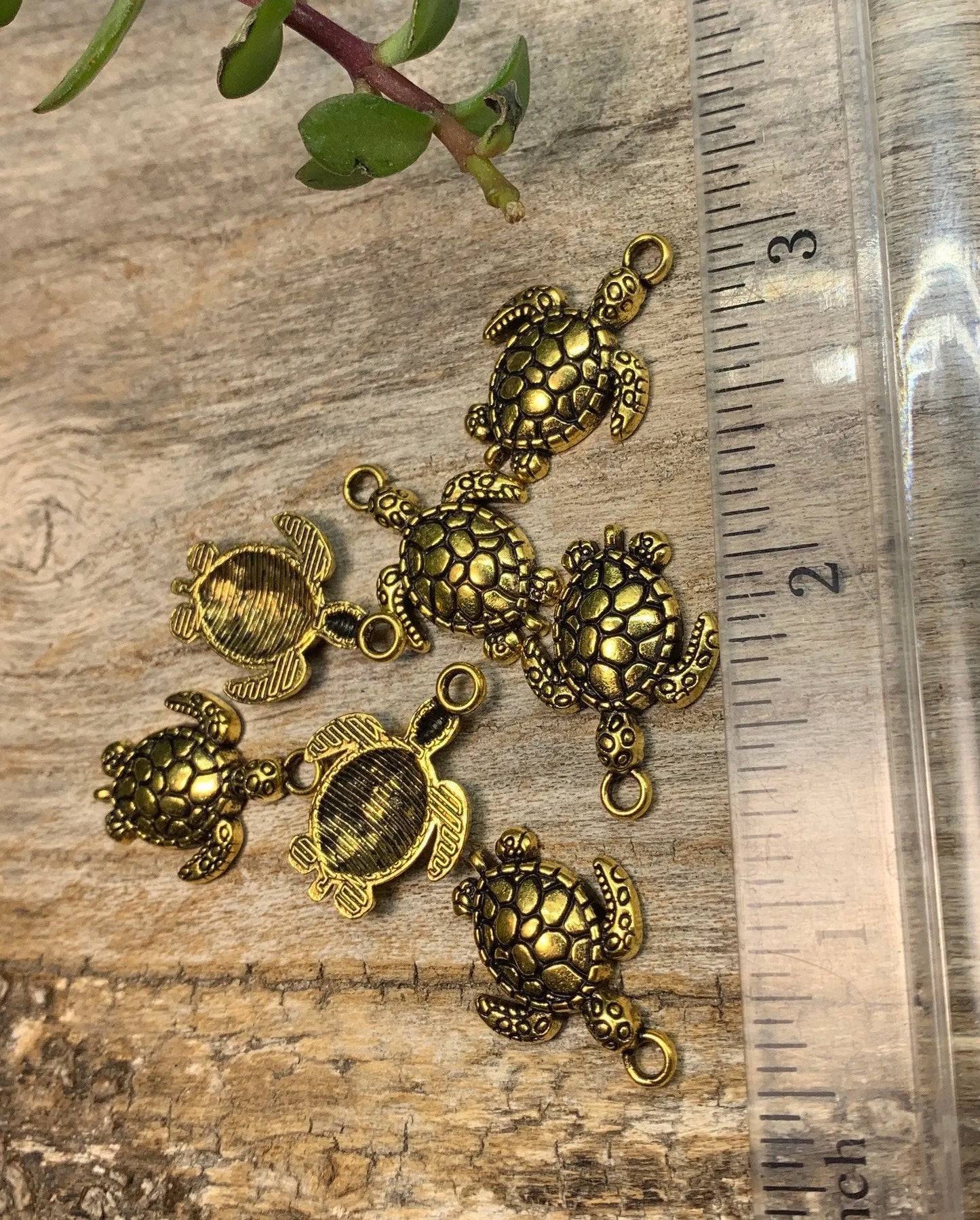 Turtle Pendant Brass Alloy 0642-C Shop Wholesale Crystals