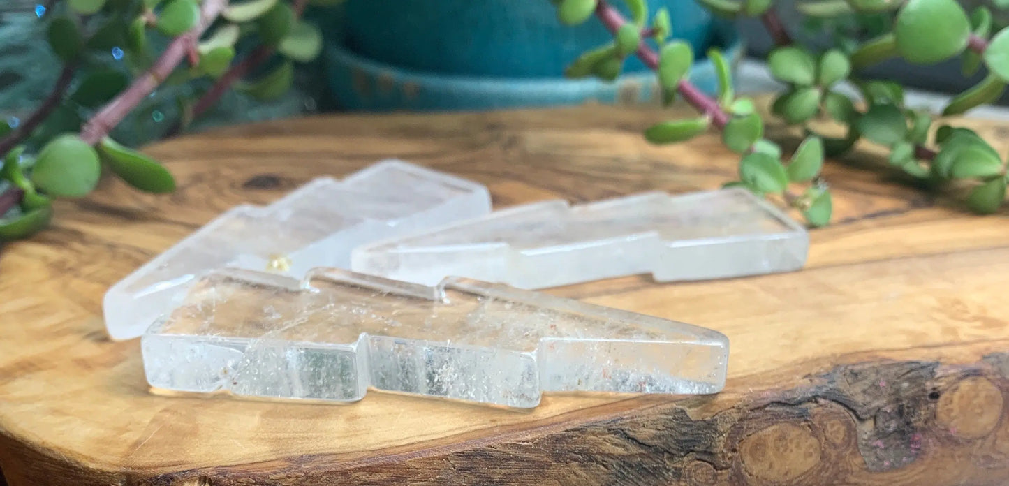 Quartz Gemstone Lightning Bolt (Appropx 3") 0623 Shop Wholesale Crystals