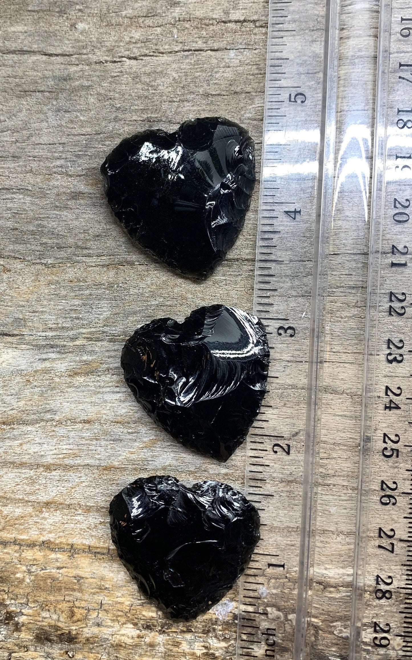 Black Obsidian Heart (Approx. 1 1/4" - 1 1/2") 1363 Shop Wholesale Crystals
