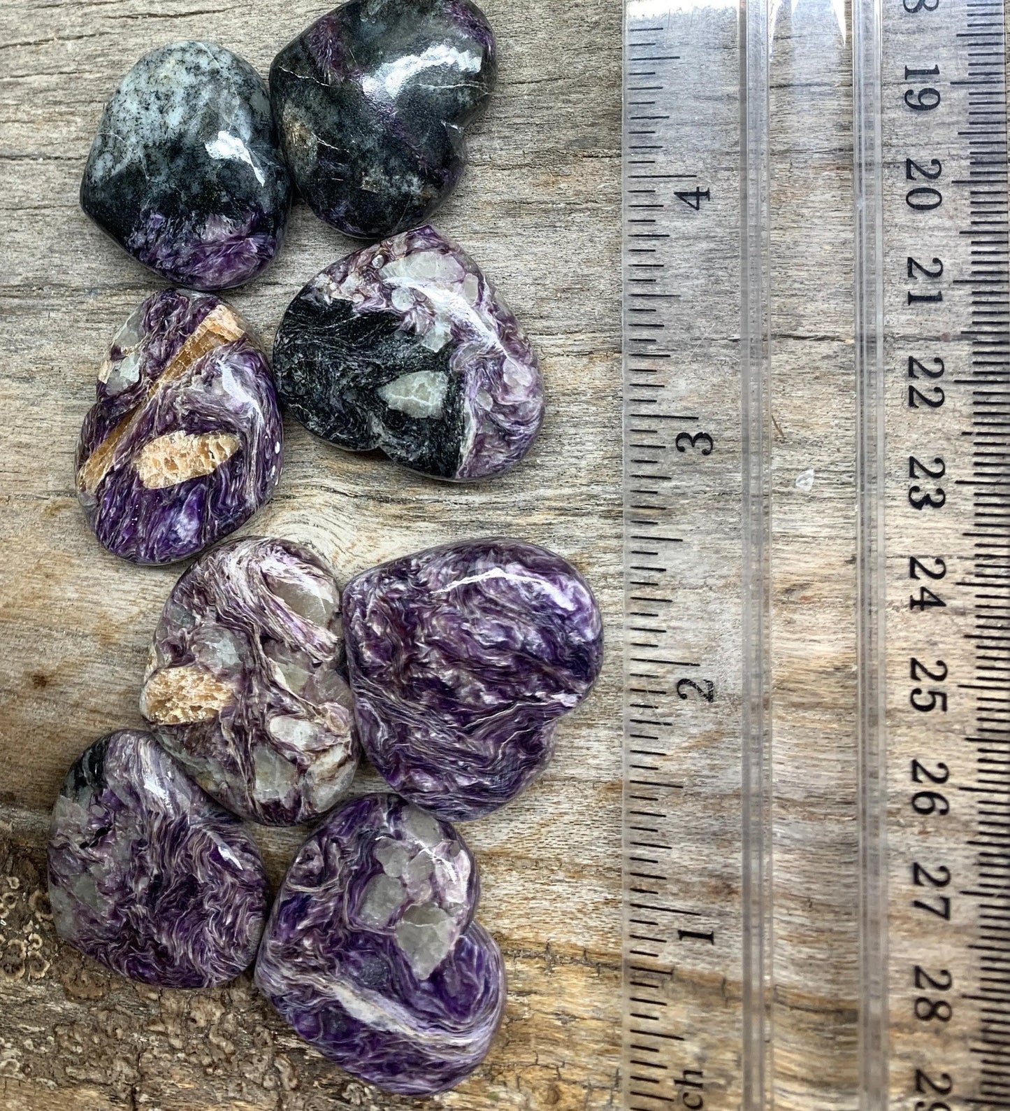 Charoite Puffy Heart 0520 Shop Wholesale Crystals