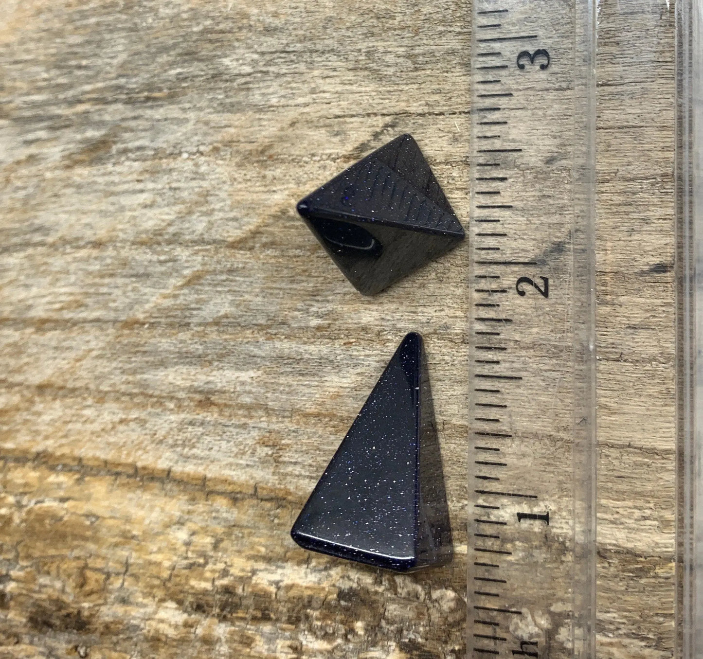 Blue Goldstone Pyramid 1” 0312 - Shop Wholesale Crystals