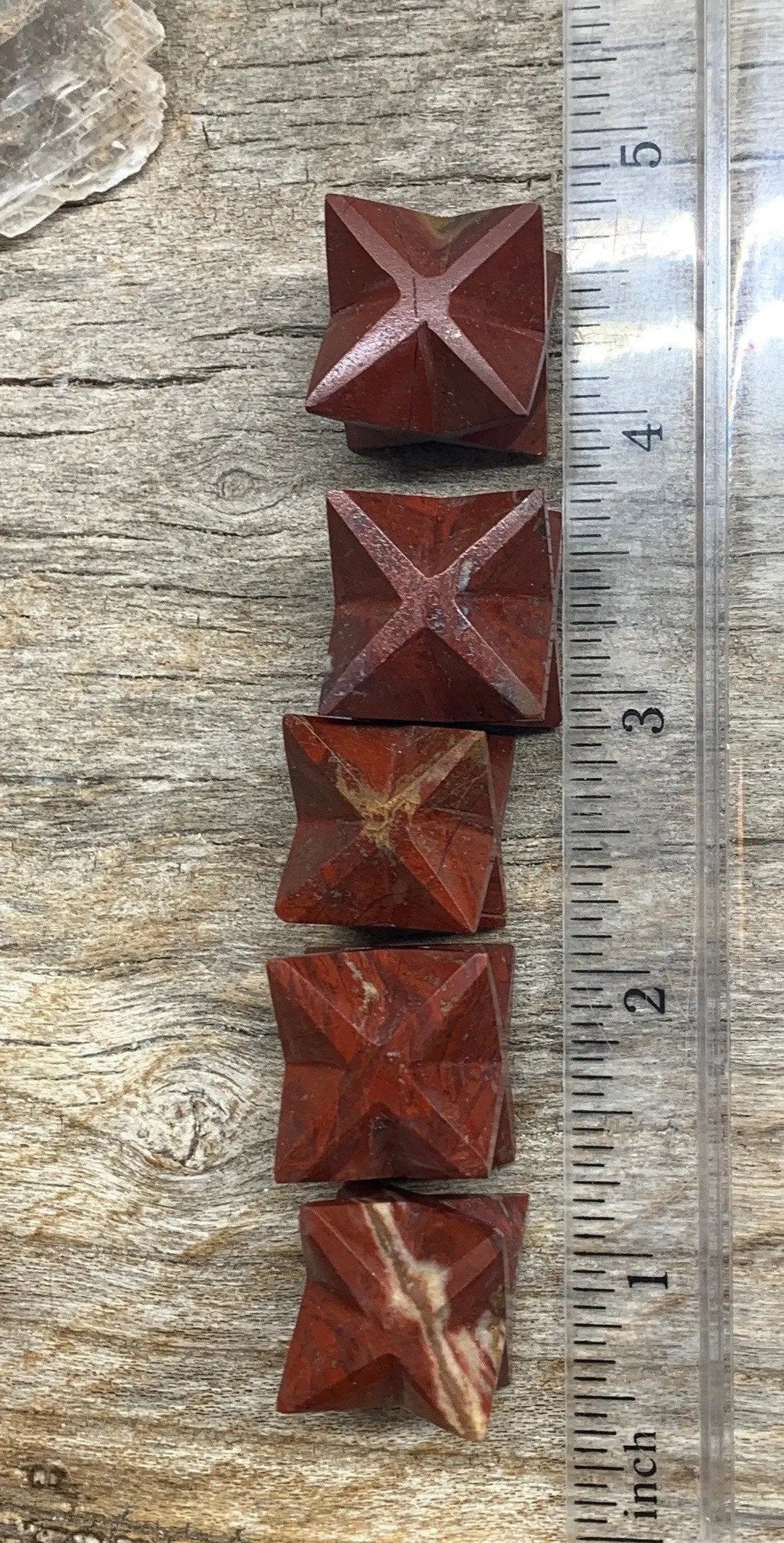 Merkaba Red Carved Jasper 3/4”-1” 1488 Shop Wholesale Crystals