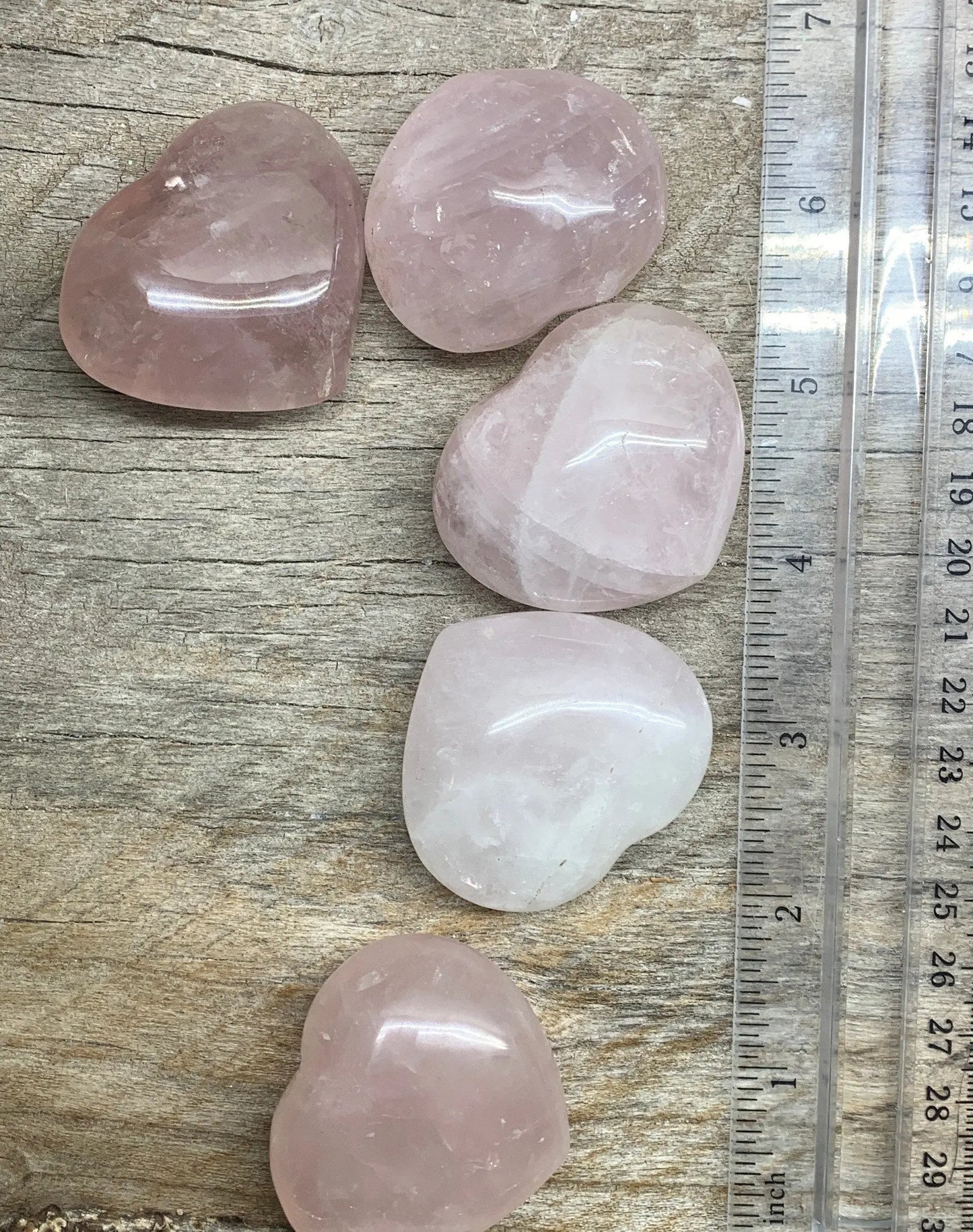 Rose Quartz Puffy Heart Approx. 1 3/4-2” 0511 Shop Wholesale Crystals