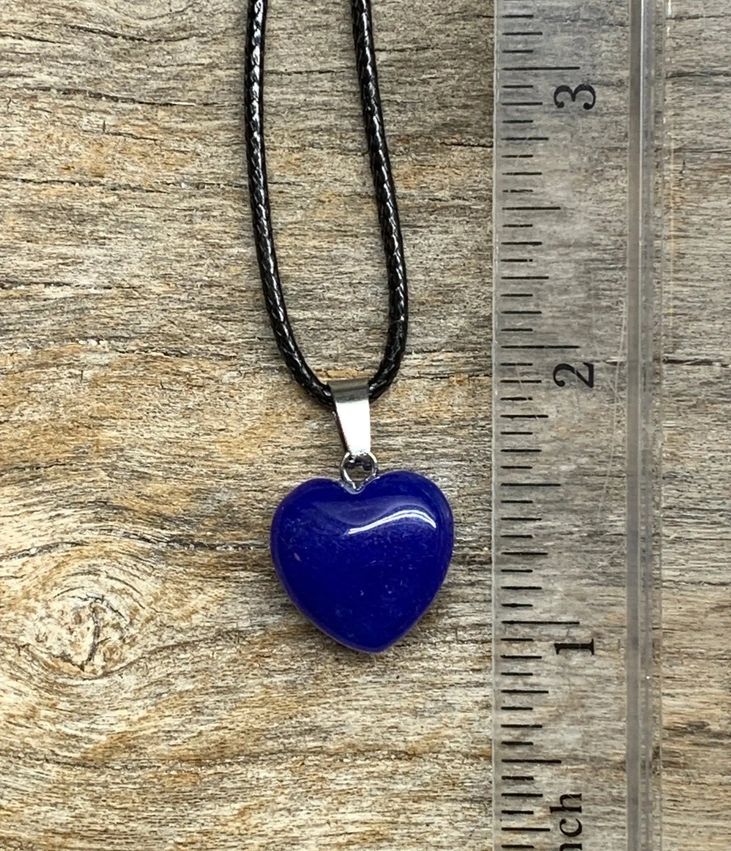Indigo Blue Quartz Heart Necklace HOT-0570 Shop Wholesale Crystals