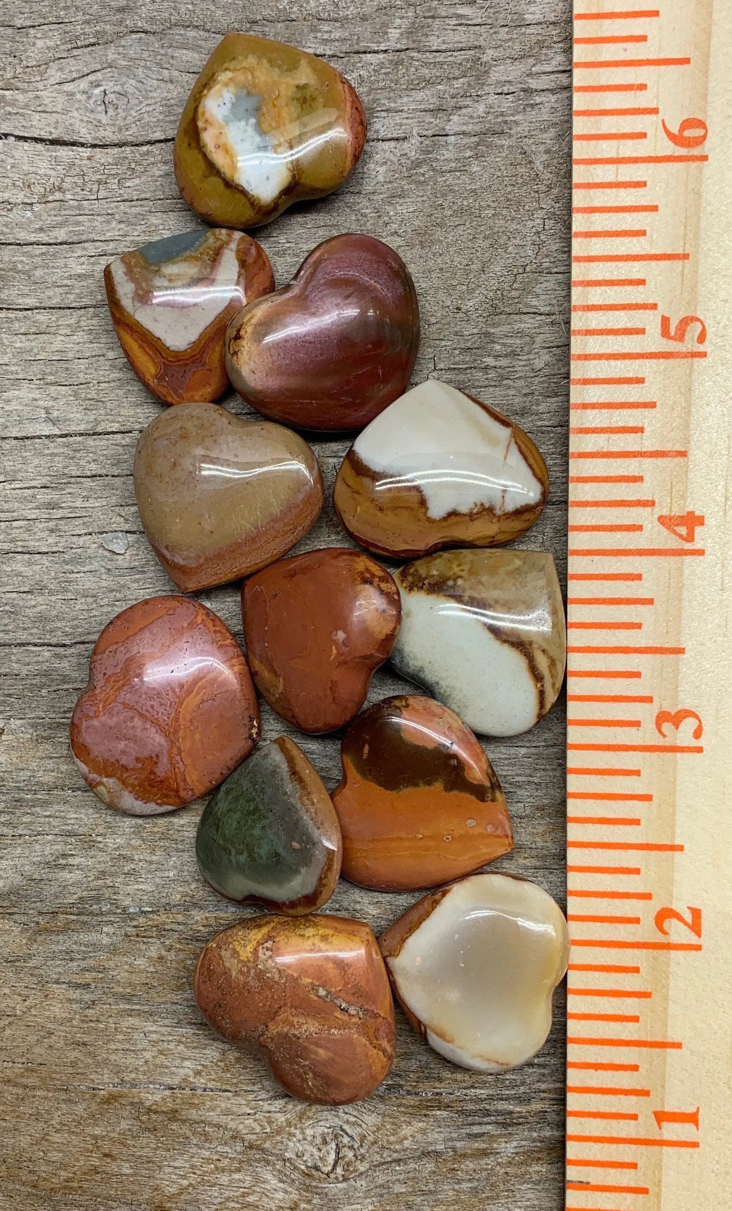 Polychrome Jasper Heart 0523 (3/4”- 1”) Shop Wholesale Crystals