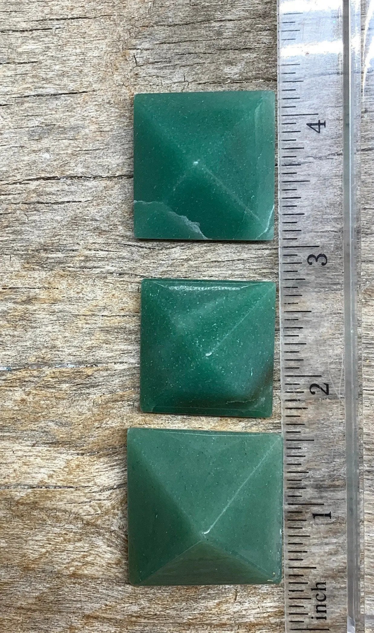 Green Aventurine Pyramid 0341 (1”- 1 3/4”) Shop Wholesale Crystals