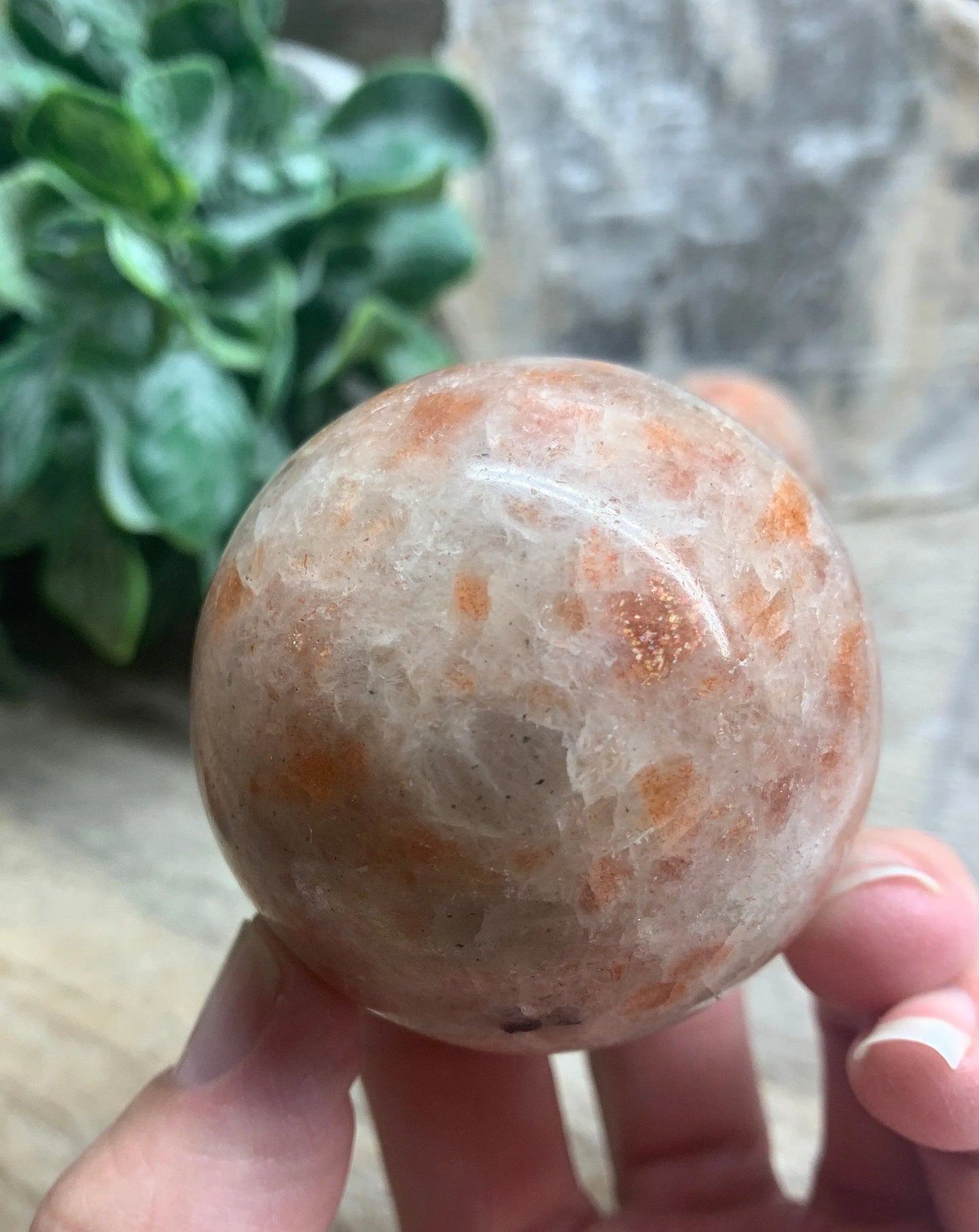 Sunstone Sphere 45mm-55mm 1449 Shop Wholesale Crystals
