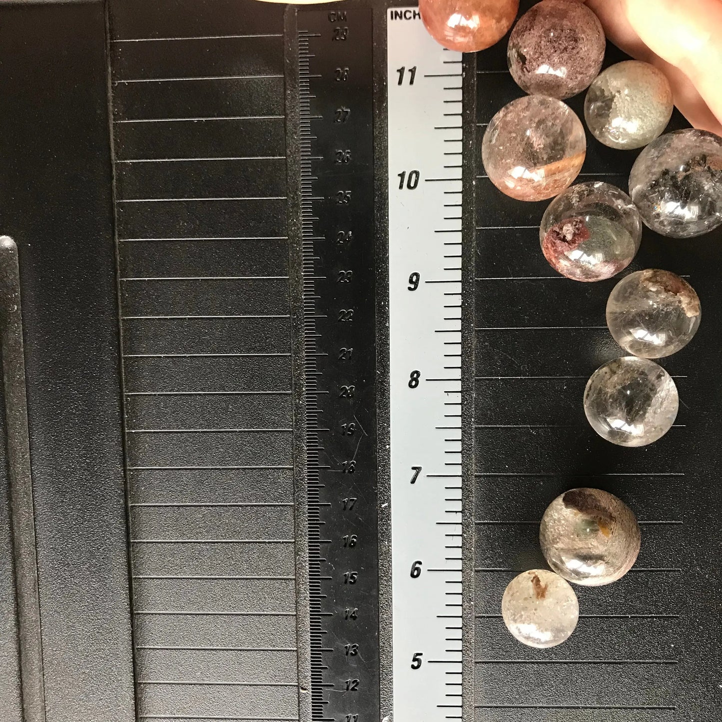 Chlorite Quartz Crystal Sphere (Approx 1/2" - 5/8") Polished Stone Ball, for Crafts or Crystal Grid Supply 1453 Shop Wholesale Crystals