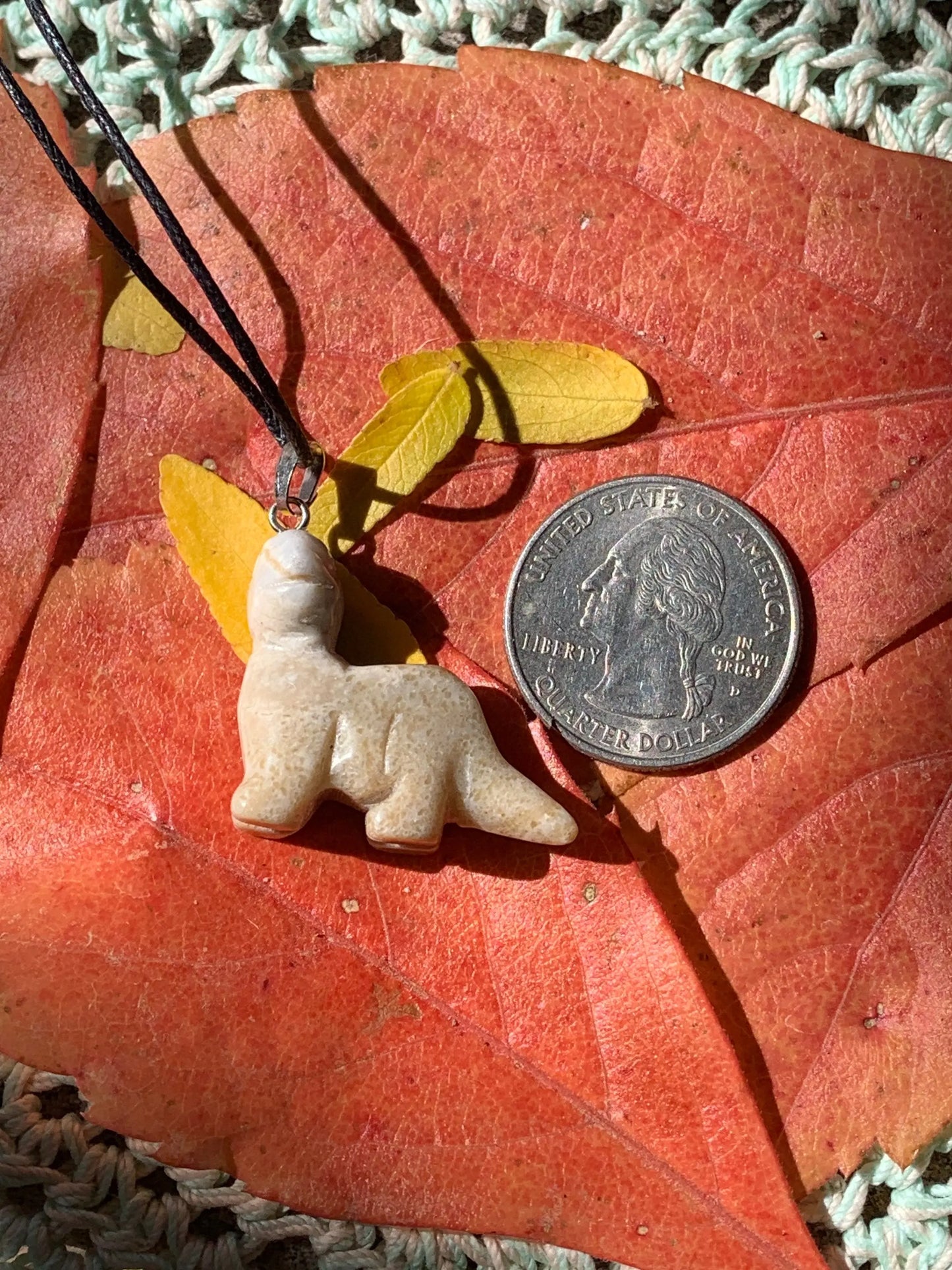 Picture Jasper Dinosaur Necklace NCK-1167 Shop Wholesale Crystals