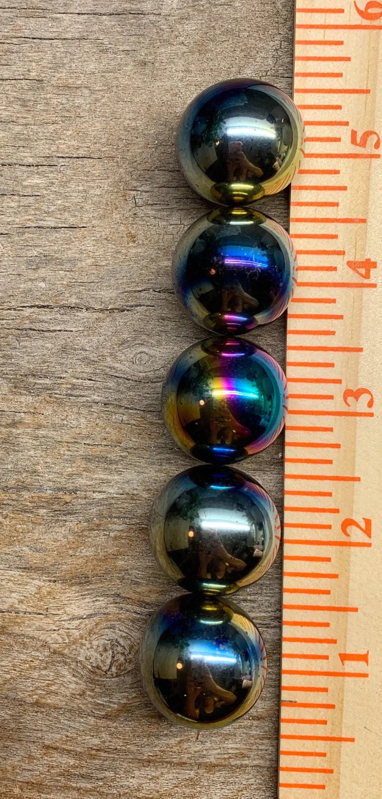 Tanzin Aura Magnetic Hematite Sphere 1451 25mm Shop Wholesale Crystals