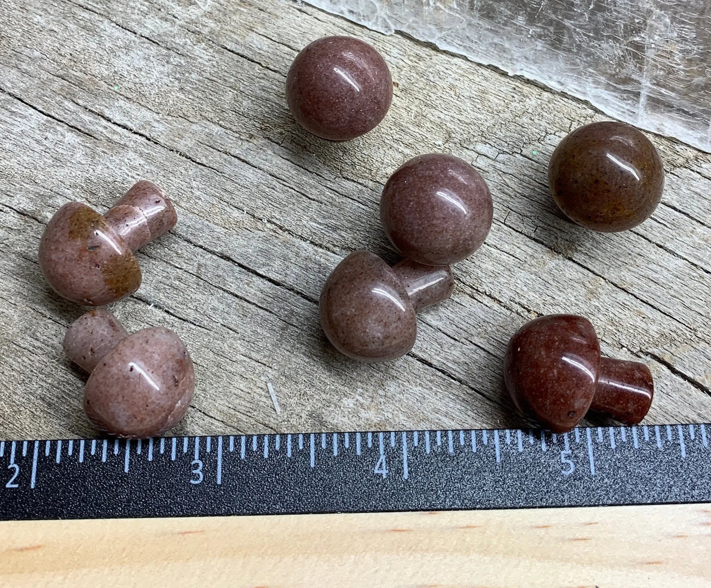 Strawberry Quartz Mushroom (Approx. 5/8”x 3/4”) 0017 Shop Wholesale Crystals