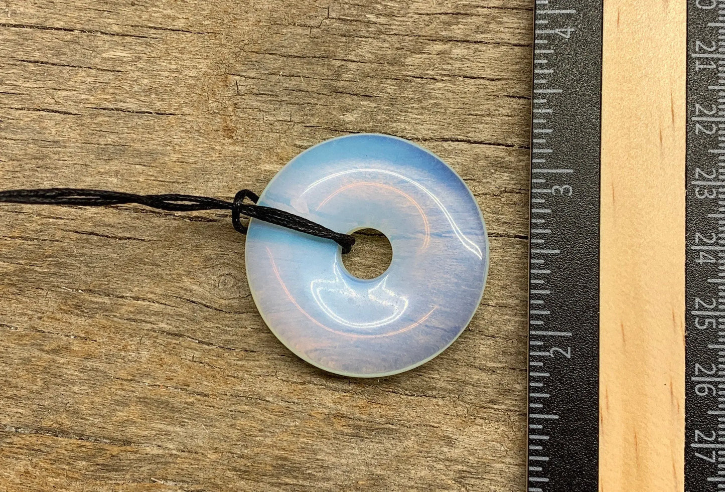 Opalite Pi Stone Necklace HOT-0600 40mm Shop Wholesale Crystals